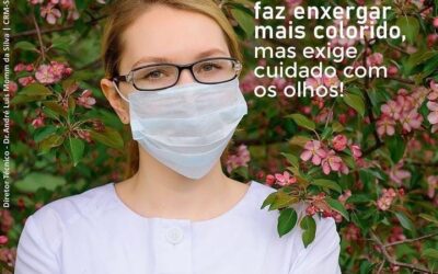 A primavera nos faz enxergar mais colorido, mas exige cuidado com os olhos!